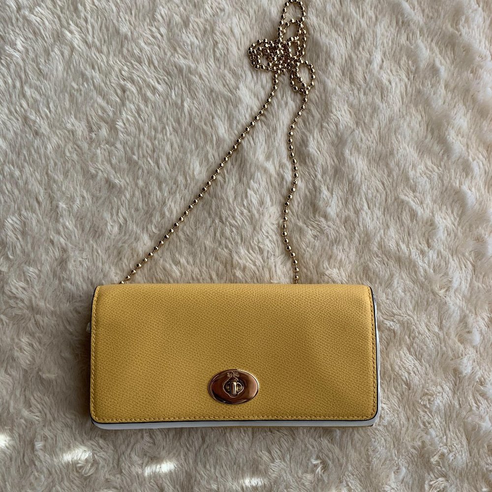 COACH Envelop Chain Wallet WOC Crossbody Purse